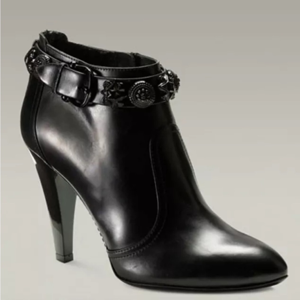 Burberry Prorsum Black Studded Ankle Boots